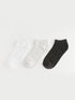 LC Waikiki Women's Patterned Booties Socks 3-Pack